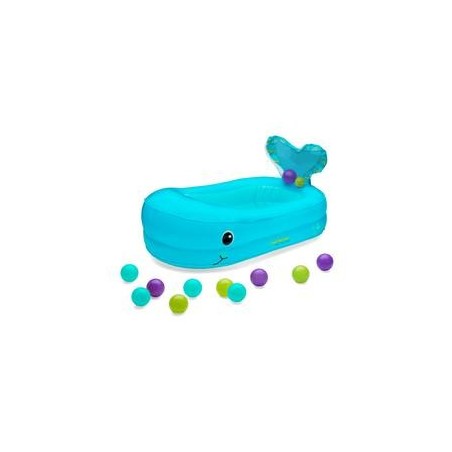 Baignoire gonflable baleine avec balles de jeu
