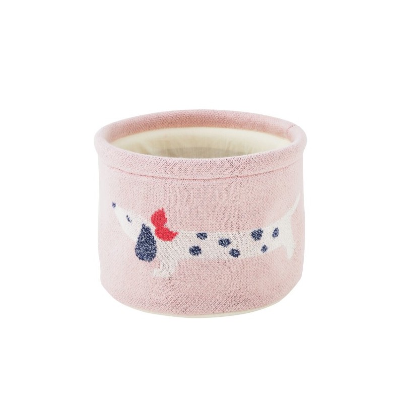 Beauty case rose en Jacquard Bio Amy & Zoé