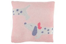 Coussin en tricot Jacquard Bio Amy & Zoé