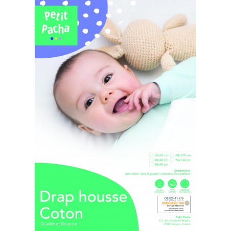 DRAP HOUSSE COTON SOFT 70X140 - Le coin des petits