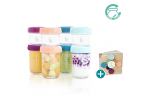 Multiset babybols en verre + livret de recette