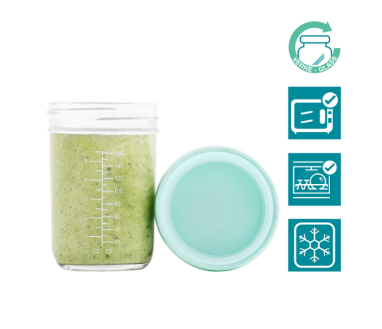 Multiset babybols en verre + livret de recette