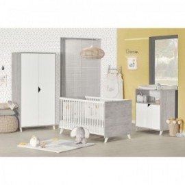 Chambre complète Scandi gris 