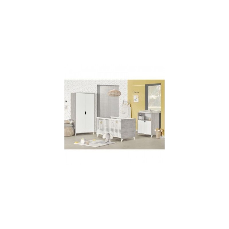 Chambre complète Scandi gris 