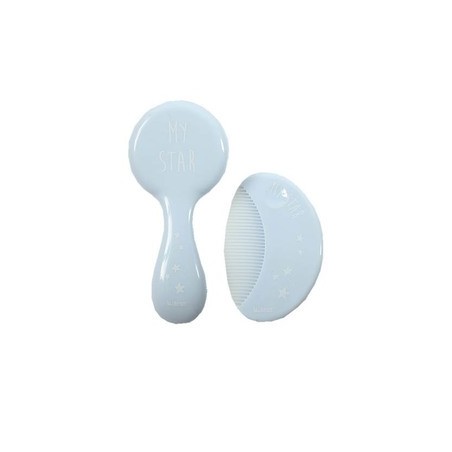 Set Brosse + Peigne bébé Bleu