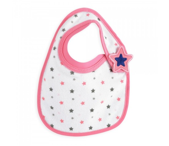 Lot de 2 Bavoir Bib'up naissance Gris et Rose