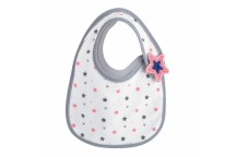 Lot de 2 Bavoir Bib'up naissance Gris et Rose