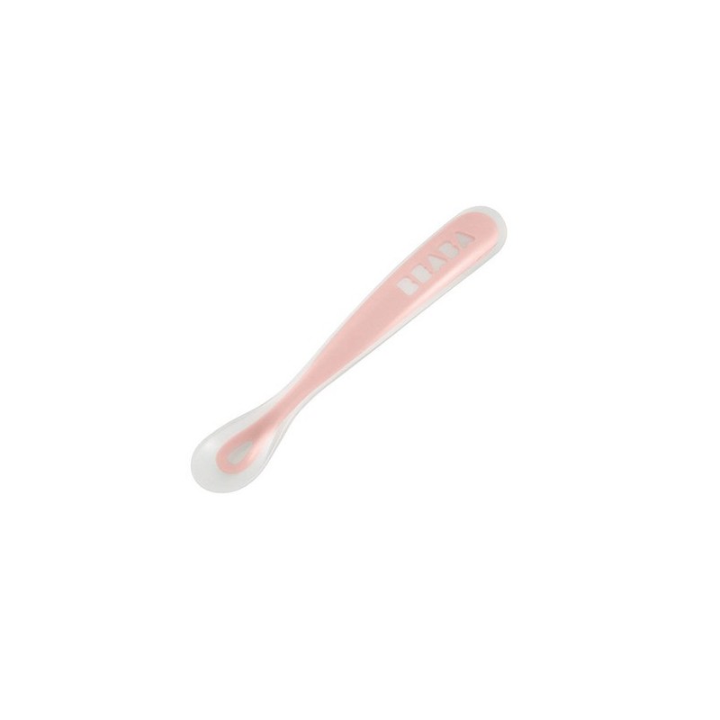 Cuillere 1er Age Silicone Rose Le Coin Des Petits