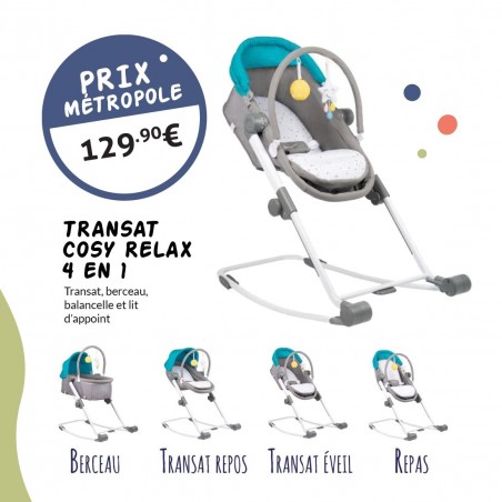 Transat Berceau 4 en 1 Compact Relax Transat Berceau 4 en 1 Compact Relax