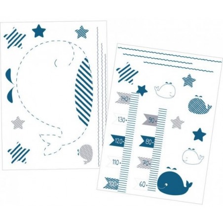 Stickers Muraux Blue Baleine