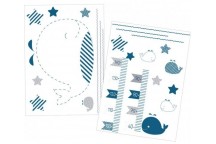 Stickers Muraux Blue Baleine