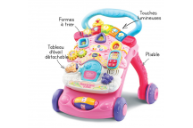 Super Trotteur Parlant 2 en 1 Rose Super Trotteur Parlant 2 en 1 Rose