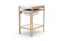 Table à Langer avec baignoire Essentiel Hêtre verni