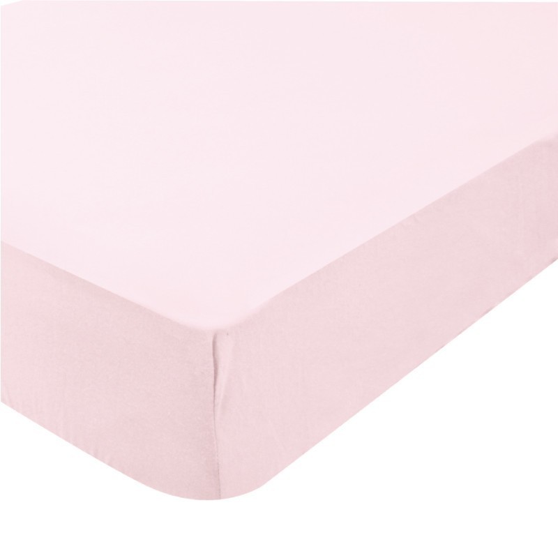Lot De 2 Draps Housse Unis Blanc Rose 70x140 Cm Le Coin Des Petits