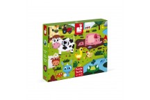 Puzzle Tactile de la Ferme 20 pcs