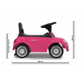 Porteur Push Fiat 500 Rose