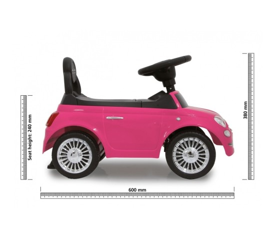 Porteur Push Fiat 500 Rose