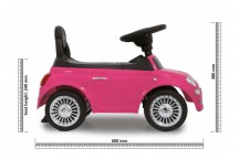 Porteur Push Fiat 500 Rose