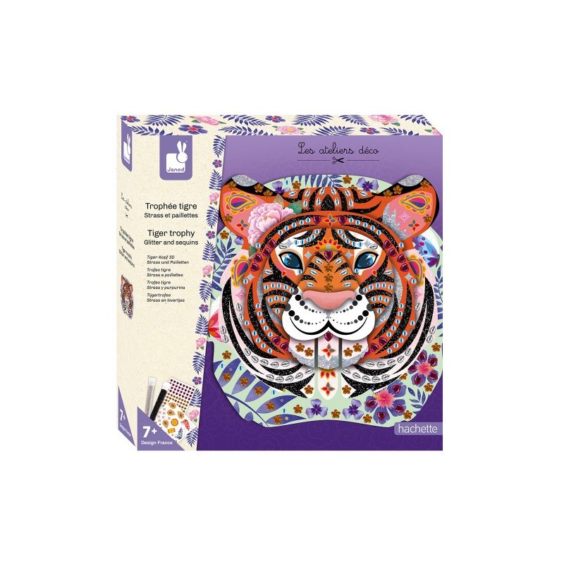 Kit Créatif - Strass et Paillettes Trophée Tigre