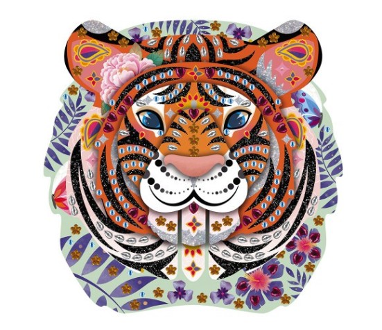 Kit Créatif - Strass et Paillettes Trophée Tigre