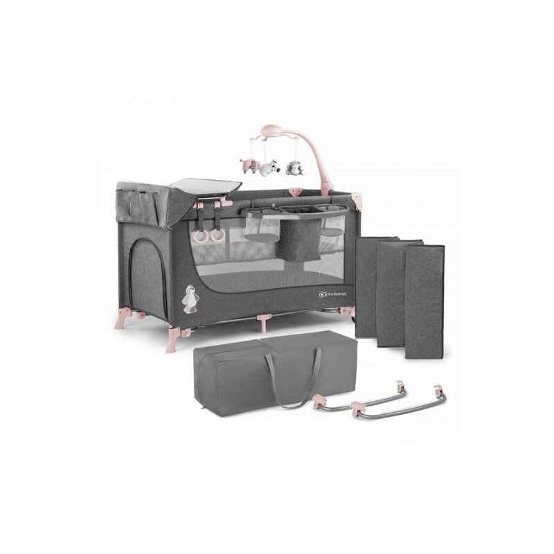 Lit de Voyage Joy avec Accessoires Rose Lit de Voyage Joy avec Accessoires Rose