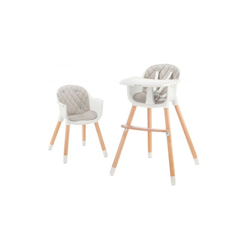 Chaise Haute Sienna 2 en 1 Grey/Hêtre Chaise Haute Sienna 2 en 1 Grey/Hêtre