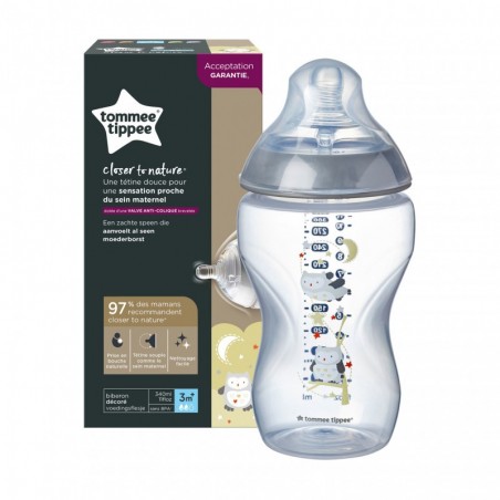 Biberon Closer to Nature 340ml 3m+ Garçon Biberon Closer to Nature 340ml 3m+ Garçon