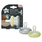 LOT DE 2 SUCETTES FORME NATURELLE NUIT 0-6M