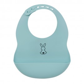 Bavoir Silicone Bleu Clair Le Coin Des Petits