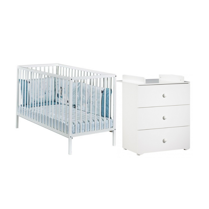 Lit Bebe Commode Bouton Boule Le Coin Des Petits
