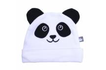 Bonnet Petit Panda avec Oreilles Blanc/Noir