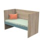 Lit Nova 140x70 evolutif en 90x190 et 140x190 Argile Douce Lit Nova 140x70 evolutif en 90x190 et 140x190 Argile Douce