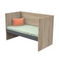 Lit Nova 140x70 evolutif en 90x190 et 140x190 Gris Volcan Lit Nova 140x70 evolutif en 90x190 et 140x190 Gris Volcan