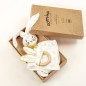 Box Doudou + Anneau de Dentition - Leafy Bunny Box Doudou + Anneau de Dentition - Leafy Bunny