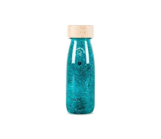 Bouteille sensorielle Flottante Turquoise - Petit Boum