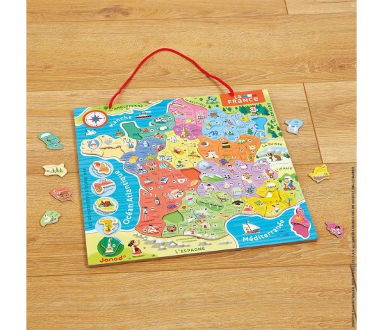 Puzzle Carte de la France Magnétique