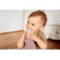 Doudou avec anneau de dentition naturel papillon caoutchouc Doudou avec anneau de dentition naturel papillon caoutchouc