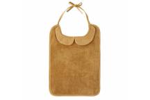 Grand Bavoir Bambou et Gaze de Coton Noisette