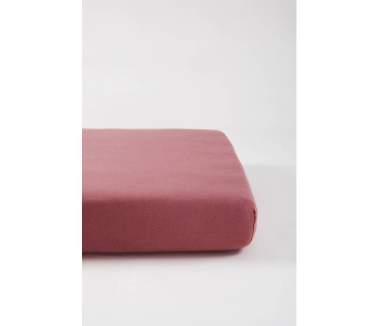 Drap Housse Coton Bio 70x140 Bois de Rose