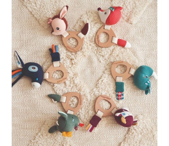 Rosalie Mini Hochet en Bois Eco