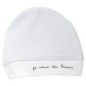 Bonnet naissance velours bleu Bonnet naissance velours bleu