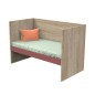 Lit 140x70 évolutif en 90x200 et 140x200 Nova rose canyon