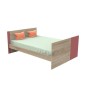 Lit 140x70 évolutif en 90x200 et 140x200 Nova rose canyon