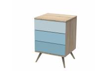 Commode bleu petit volume Seventies