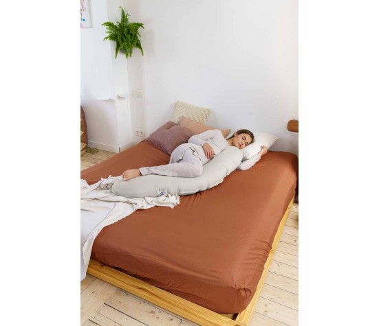 Coussin d'allaitement Tetra jersey Sand