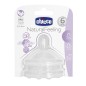 2 Tétine Natural feeling droite - Flux rapide - 6M+ 2 Tétine Natural feeling droite - Flux rapide - 6M+