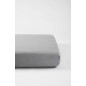 Drap Housse 70x140 Gris coton BIO