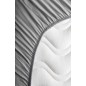 Drap Housse 70x140 Gris coton BIO