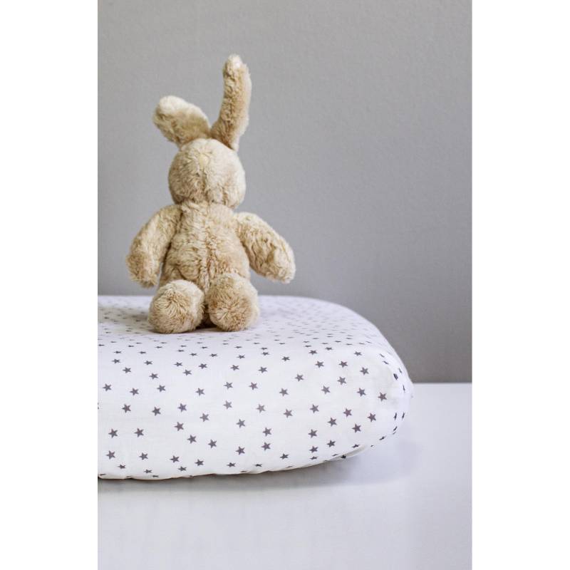 Drap Housse Lit Bébé - 70x140 Cm - Coton Bio - Blanc