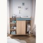 NOVA Commode évolutive en bureau argile douce NOVA Commode évolutive en bureau argile douce